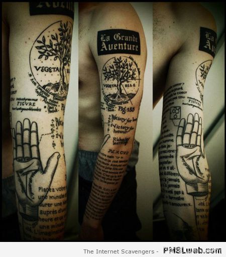 La grande aventure arm tattoo at PMSLweb.com
