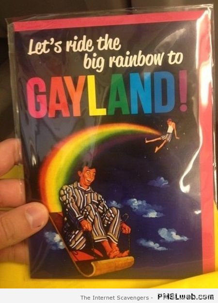 Big rainbow to gayland at PMSLweb.com