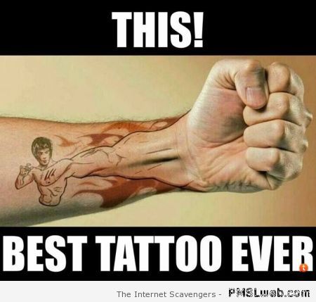Bruce Lee tattoo at PMSLweb.com