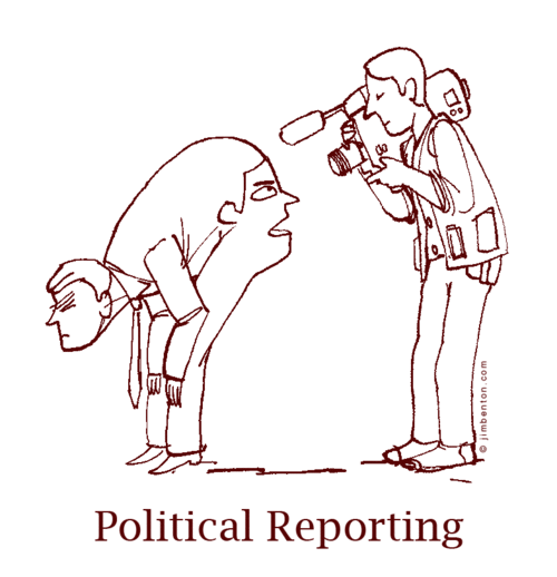 Political reporting humor – Monday funny bone at PMSLweb.com