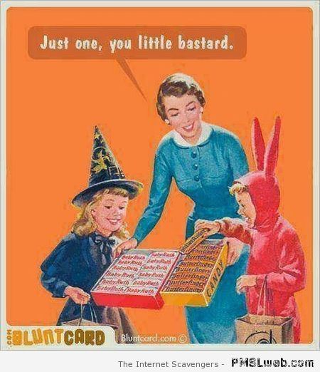 Sarcastic Halloween ecard at PMSLweb.com