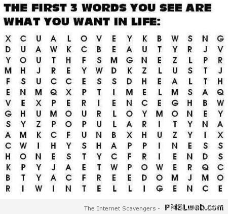 The first three words you see at PMSLweb.com