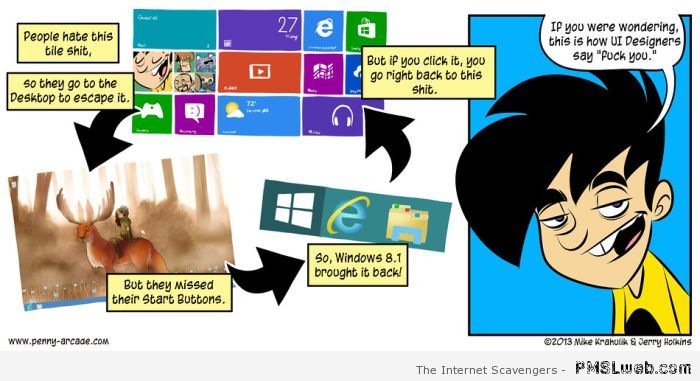 Windows 8 humor at PMSLweb.com