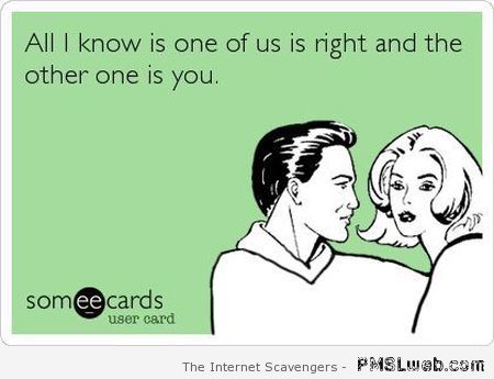 All I know is one of us is right – Monday sarcasm at PMSLweb.com