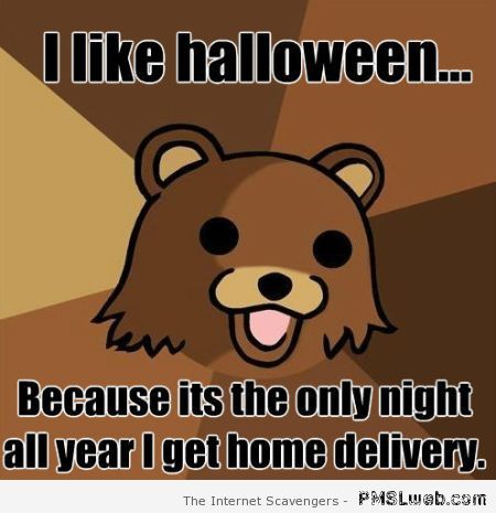 Pedobear Halloween meme at PMSLweb.com