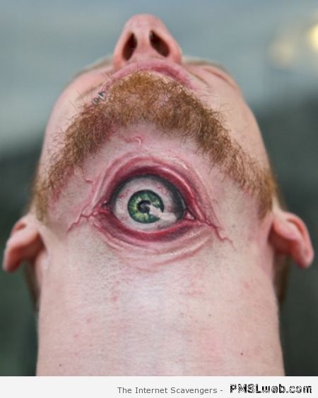 Weird neck tattoo at PMSLweb.com