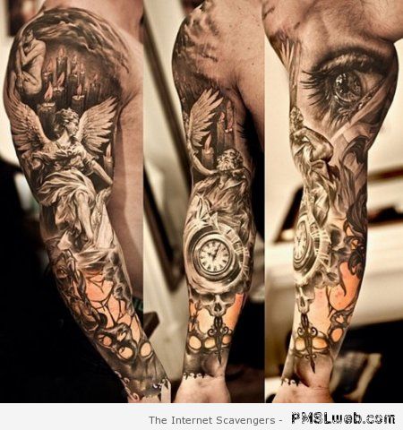 Amazing arm tattoo at PMSLweb.com
