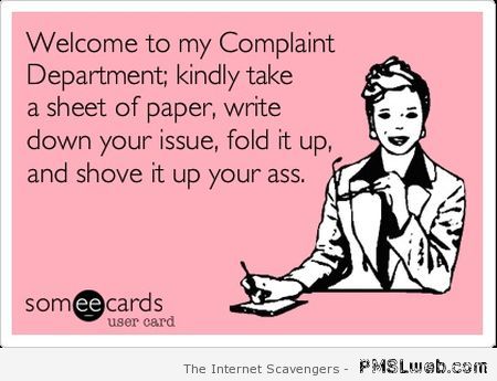 Welcome to my complaint department at PMSLweb.com