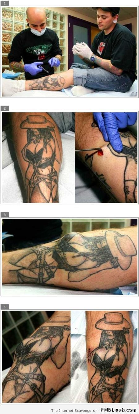 Tattoo with implants at PMSLweb.com