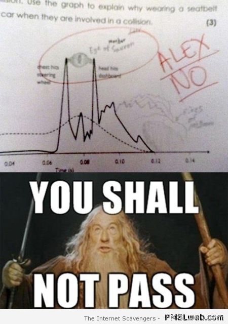 You shall not pass humor at PMSLweb.com