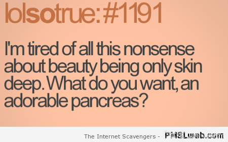 Adorable pancreas quote at PMSLweb.com