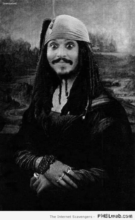 Mona Lisa Johnny Depp – Funny Thursday pics at PMSLweb.com