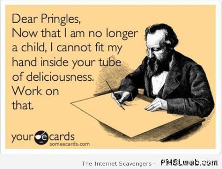 Dear Pringles humor at PMSLweb.com