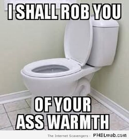 Funny toilet meme I shall rob you at PMSLweb.com
