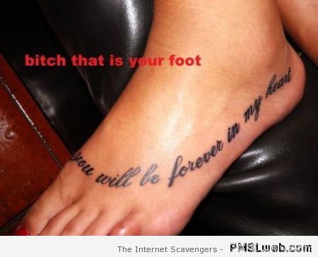 Foot tattoo hipster edit at PMSLweb.com