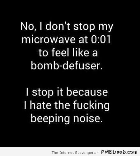Funny microwave quote at PMSLweb.com