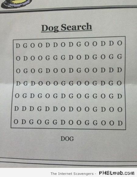 Dog search puzzle at PMSLweb.com