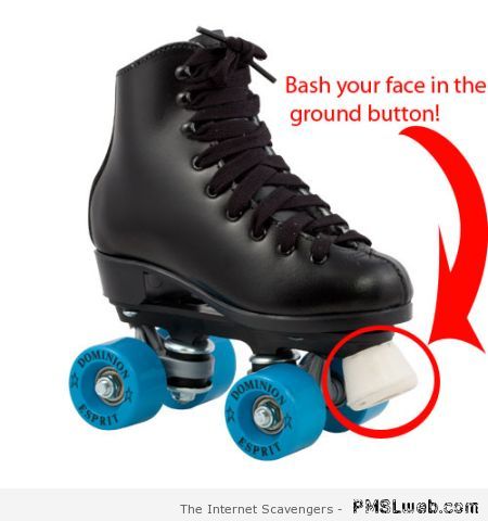 Roller skates humor at PMSLweb.com