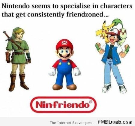 Nintendo friendzoned characters at PMSLweb.com