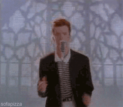 Rick Astley never gonna give a f*ck at PMSLweb.com