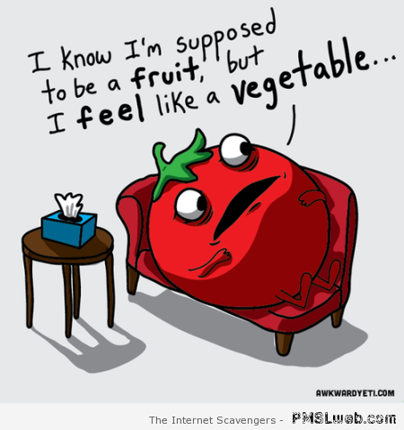 Funny tomato in therapy at PMSLweb.com