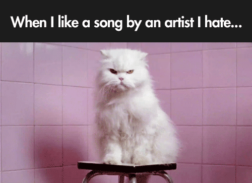 When I like a song by an artist I hate at PMSLweb.com