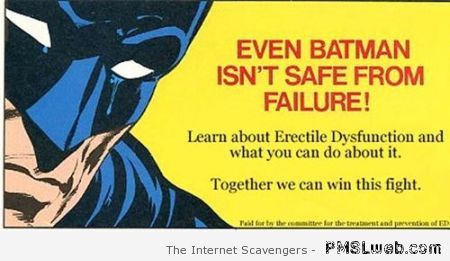 Batman erectile dysfunction at PMSLweb.com