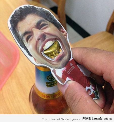 Suarez bottle opener at PMSLweb.com