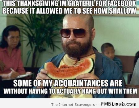Funny Thanksgiving meme at PMSLweb.com