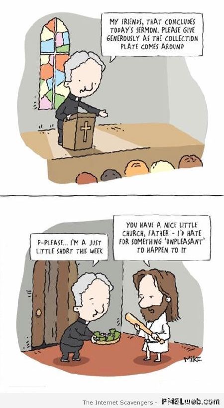 Funny church cartoon – Hump day humour at PMSLweb.com