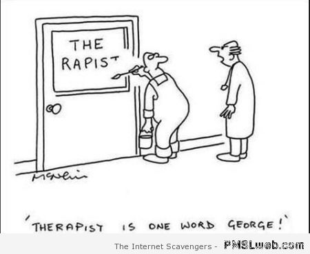 Funny therapist cartoon at PMSLweb.com