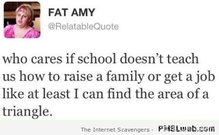 Funny fat Amy tweet at PMSLweb.com