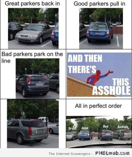 Funny different ways to park at PMSLweb.com