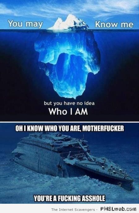 Funny iceberg meme – Witty Thursday at PMSLweb.com