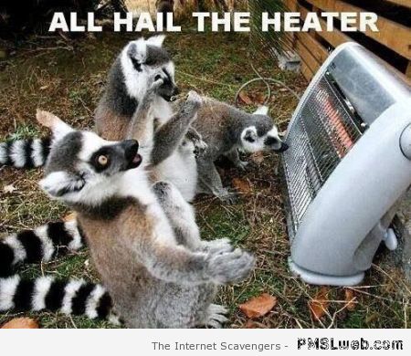 All hail the heater funny picture at PMSLweb.com