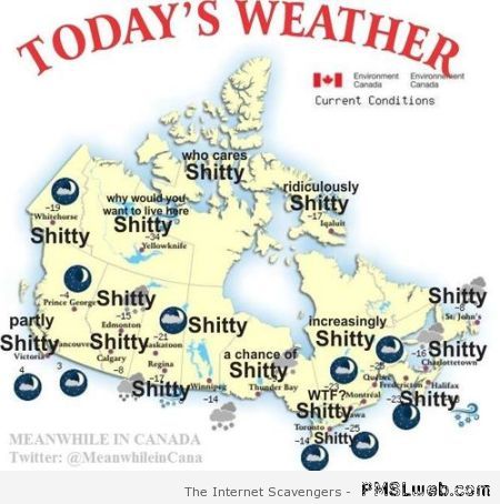 Canadian weather humor at PMSLweb.com