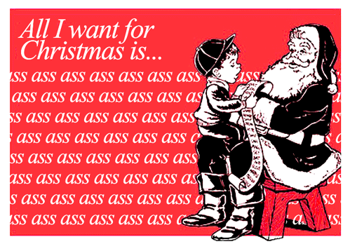 All I want for Christmas sarcastic ecard at PMSLweb.com