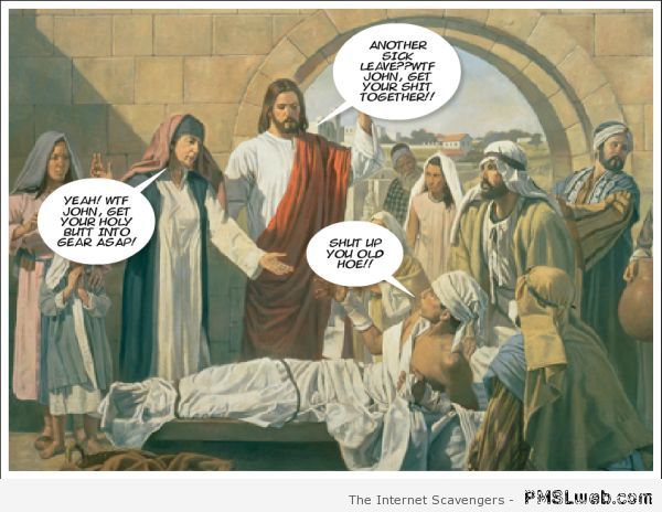 Funny Jesus painting edit at PMSLweb.com