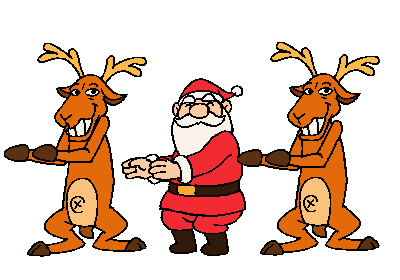 Funny dancing Santa – Christmas humor at PMSLweb.com