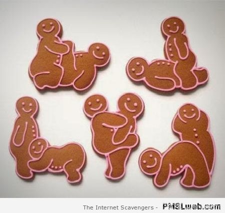 Naughty gingerbread at PMSLweb.com