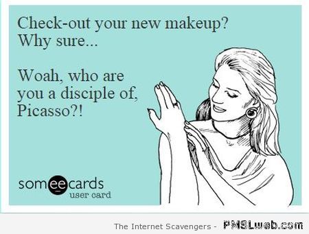 Picasso makeup sarcasm at PMSLweb.com