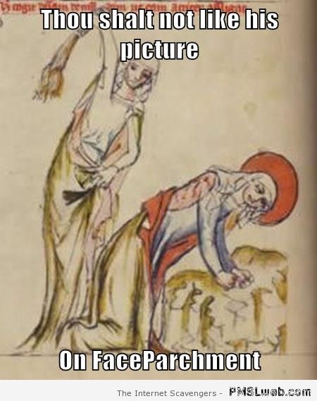 Medieval Facebook meme at PMSLweb.com