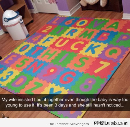 Funny baby mat creation at PMSLweb.com