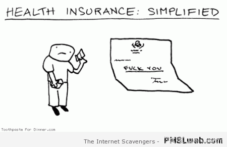Funny health insurance simplified at PMSLweb.com