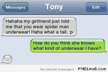 Funny underwear iPhone humor at PMSLweb.com