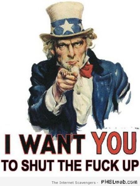I want you to STFU at PMSLweb.com