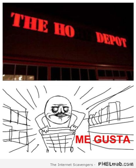 Ho depot meme at PMSLweb.com