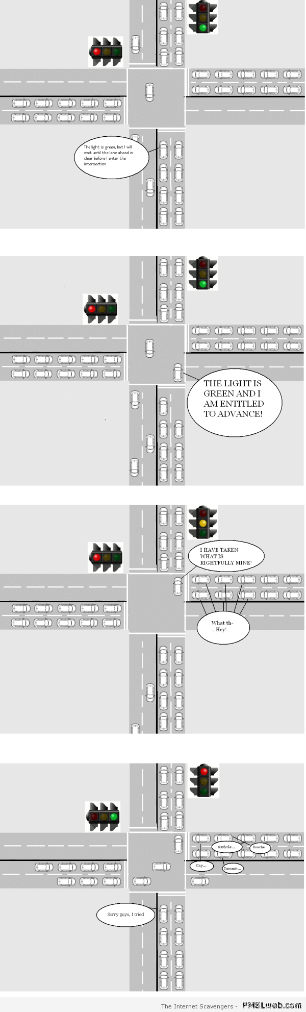 Funny traffic truths at PMSLweb.com