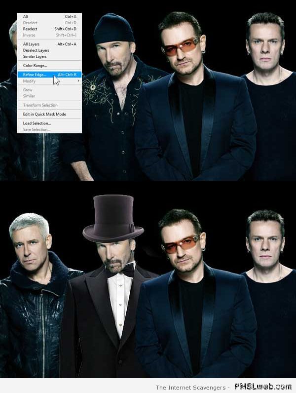 Funny U2 the Edge refining at PMSLweb.com