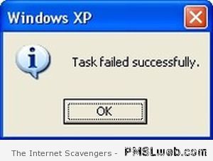 Funny task failed windows error at PMSLweb.com